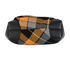 Tartan Pleated Shoulder Bag, £195, Handbags, Black/Yellow, Fabric, Top view